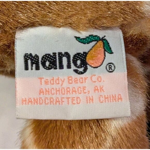 Mango Teddy Bear Plush Giraffe Bag Wild Game Pals Zippered Co Big Stuffed Animal - Picture 4 of 16